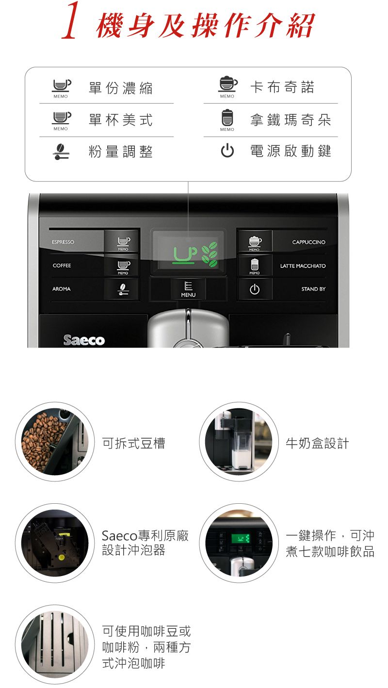 Saeco HD8769 義大利 租咖啡機 米啡思 咖啡豆 coffee maker 家用 辦公室